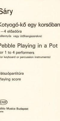 László Sáry: Pebble Playing in a Pot für 1 bis 4 Spieler(für 1 bis 4 Spieler)