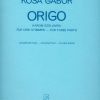 Gábor Kósa: Origo für drei Stimmen(für drei Stimmen)