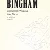 Judith Bingham: Ceaselessly Weaving Your Name (SATB)