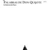 Palabras de Don Quijote, Op. 66(Baritone)