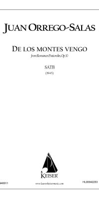 De Los Montes Vengo(from Romances Pastorales, Op. 1)