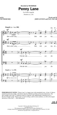 The Beatles: Penny Lane (SATB)