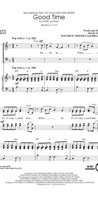Owl City: Good Time (SATB)