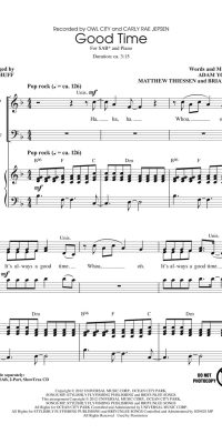 Owl City: Good Time (SAB)
