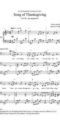 Song of Thanksgiving