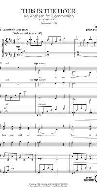 This Is the Hour(An Anthem fuer Communion)