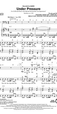 Under Pressure(Words and Music by F. Mercury, J. Deacon,  B. May, R. Taylor and D. Bowie)