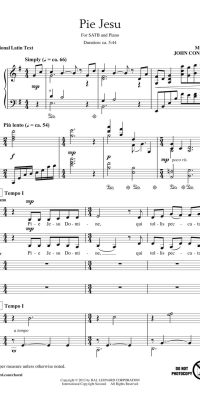 Pie Jesu(Henry Leck Choral Series)