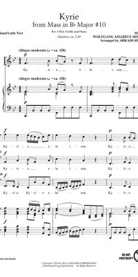 Kyrie (from The Mass In B-flat Major #1)