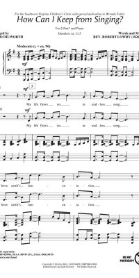 How Can I Keep from Singing?