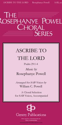Ascribe to the Lord