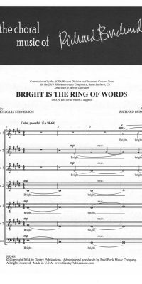 Bright Is the Ring of Words