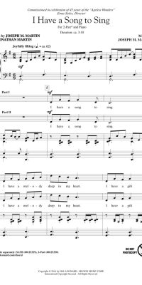 I Have a Song to Sing
