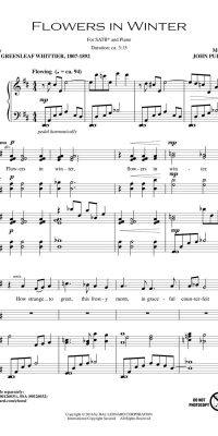 John Purifoy: Flowers in Winter (SATB)