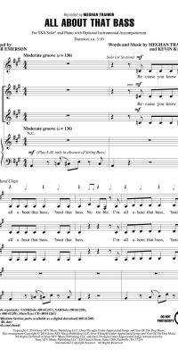 Meghan Trainor: All About That Bass (SSA)