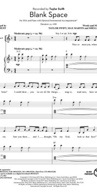 Taylor Swift: Blank Space (SSA)
