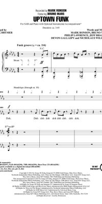 Bruno Mars: Uptown Funk! (SAB)