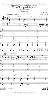 One Song of Praise