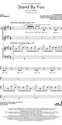 Rachel Platten: Stand By You (SSA)