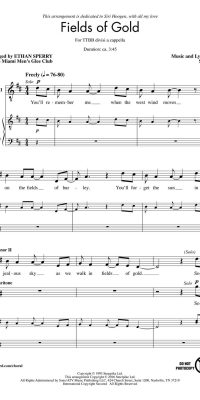 Coldplay: Fields of Gold (TTBB)