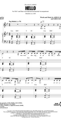 Adele: Hello (SSA)