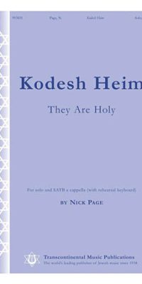Nick Page: Kodesh Heim (SATB a Cappella)