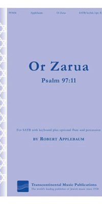 Or Zarua Light Is Sown(SATB)
