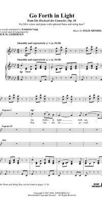 Felix Mendelssohn: Go fuerth In Light! (SSA)