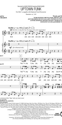 Bruno Mars: Uptown Funk (SSA)