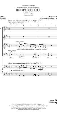 Ed Sheeran: Thinking Out Loud (SATB)