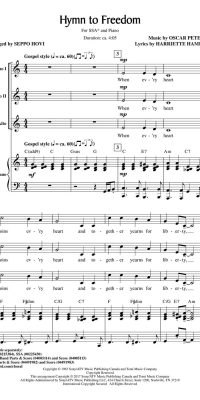 Oscar Peterson: Hymn to Freedom (SSA)