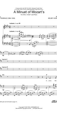 A Minuet of Mozart's
