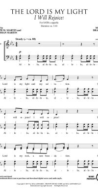 Joseph M. Martin:The Lord Is My Light (SATB)