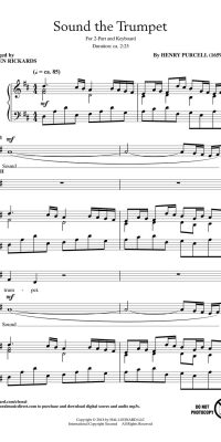 Henry Purcell: Sound the Trumpet (2-Part)