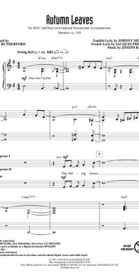 Johnny Mercer: Autumn Leaves (SSA)