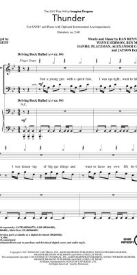 Imagin Dragons: Thunder (SATB)