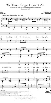 John H. Hopkins: We Three Kings of Orient Are (Choirtrax)