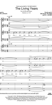 The Living Years (SATB)