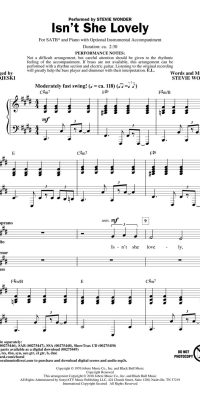 Stevie Wonder: Isn't She Lovely? (Showtrax)