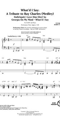 What'd I Say - A Tribute to Ray Charles Medley