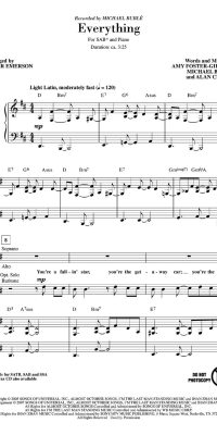 Michael Bublé: Everything (SAB)
