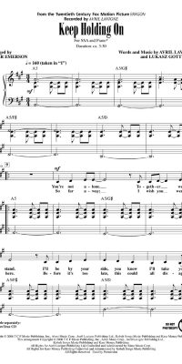 Keep Holding On from the Twentieth Century Fox Motion Picture ERAGON Recorded by AVRIL LAVIGNE  Choral