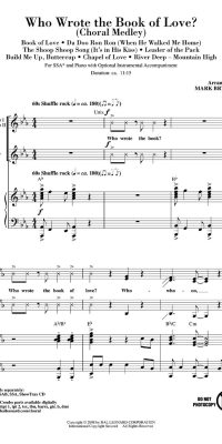 Who Wrote the Book of Love? Choral Medley SSA