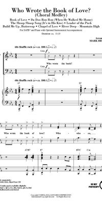 Who Wrote the Book of Love? Choral Medley Choral