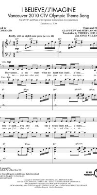 I Believe/J'Imagine(Vancouver 21 CTV Olympic Theme Song)