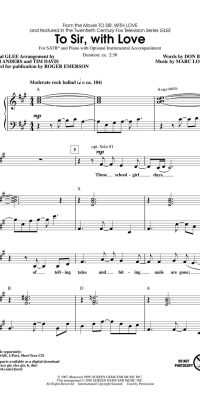 To Sir, with Love(featured in Glee)