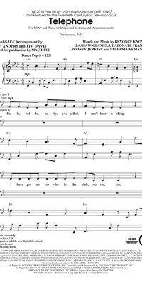 Telephone featured in Glee