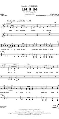 The Beatles: Let It Be (SSAA)