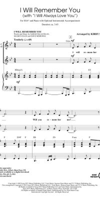 Whitney Houston: I Will Remember You (SSA)