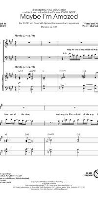 Paul McCartney: Maybe I'm Amazed (SATB)